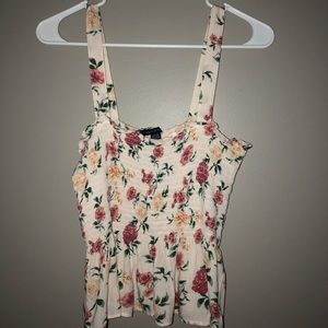 American Eagle Peplum Tank Top Size Small